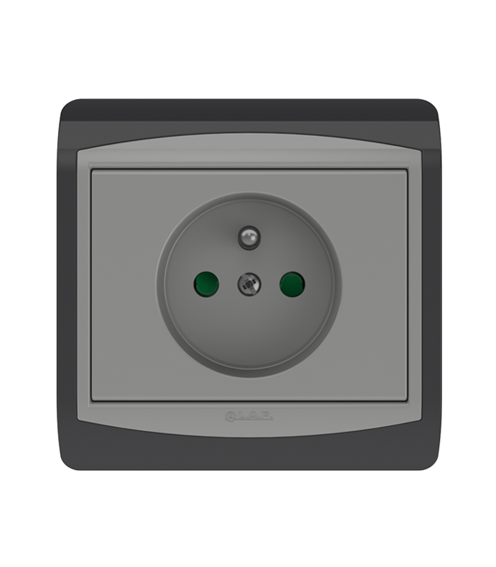Prise avec Terre 2P+T LAP Galaxy Gris