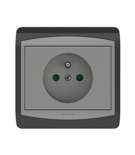 Prise avec Terre 2P+T LAP Galaxy Gris