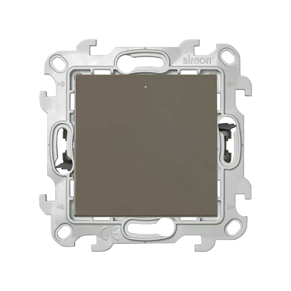 Poussoir à Bascules Lumineux Simon S24 Taupe