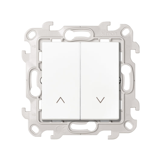 Poussoir Inverseur Volets Roulants Simon S24 Blanc