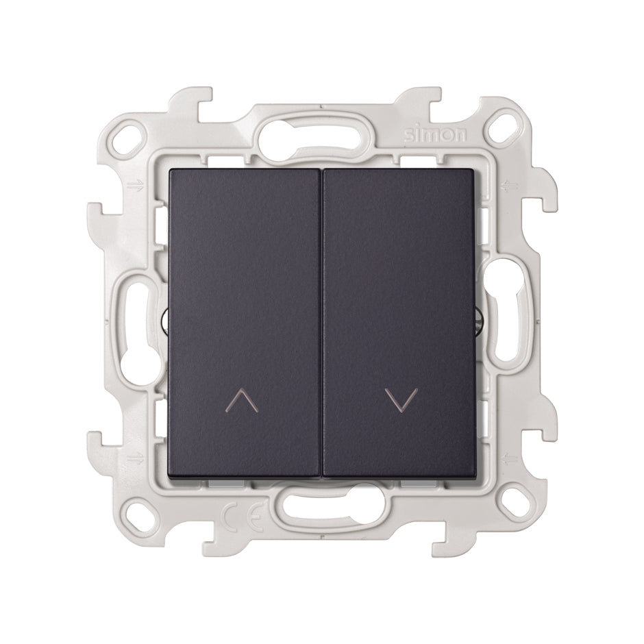 Poussoir Inverseur Volets Roulants Simon S24 Graphite