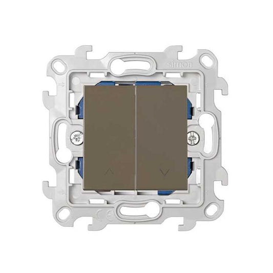 Poussoir Inverseur Volets Roulants Simon S24 Taupe
