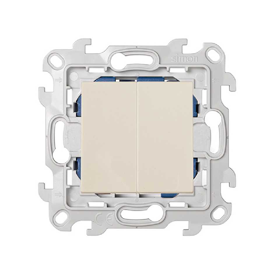 Double Interrupteur Simon S24 Ivoire