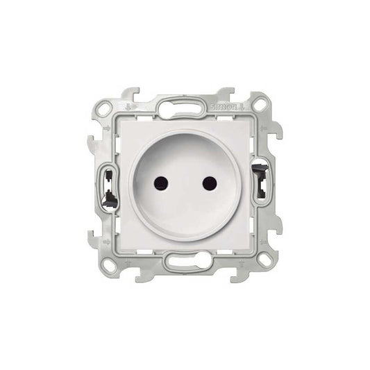 Prise simple 2P Simon S24 Blanc