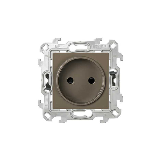 Prise Simple 2P Simon S24 Taupe