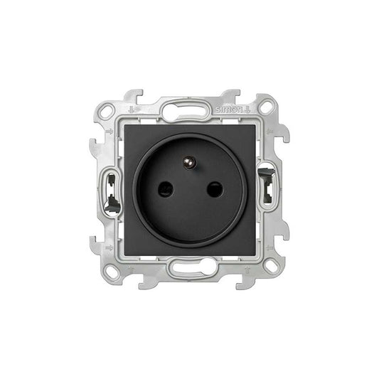 Prise avec Terre 2P+T Simon S24 Graphite