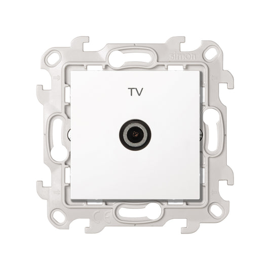 Prise TV Simon S24 Blanc