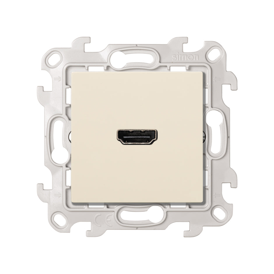 Connecteur HDMI 1.4 Simon S24 Ivoire