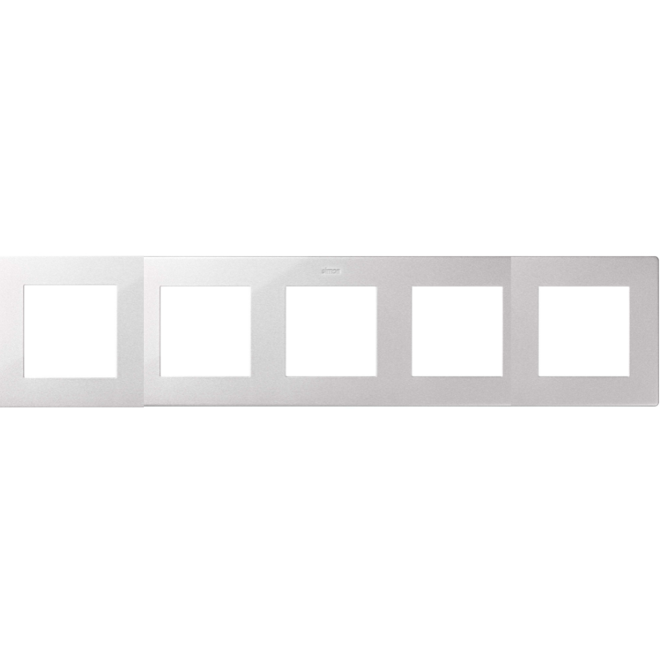 Cadre Quintuple 5 éléments Simon S24 Aluminium
