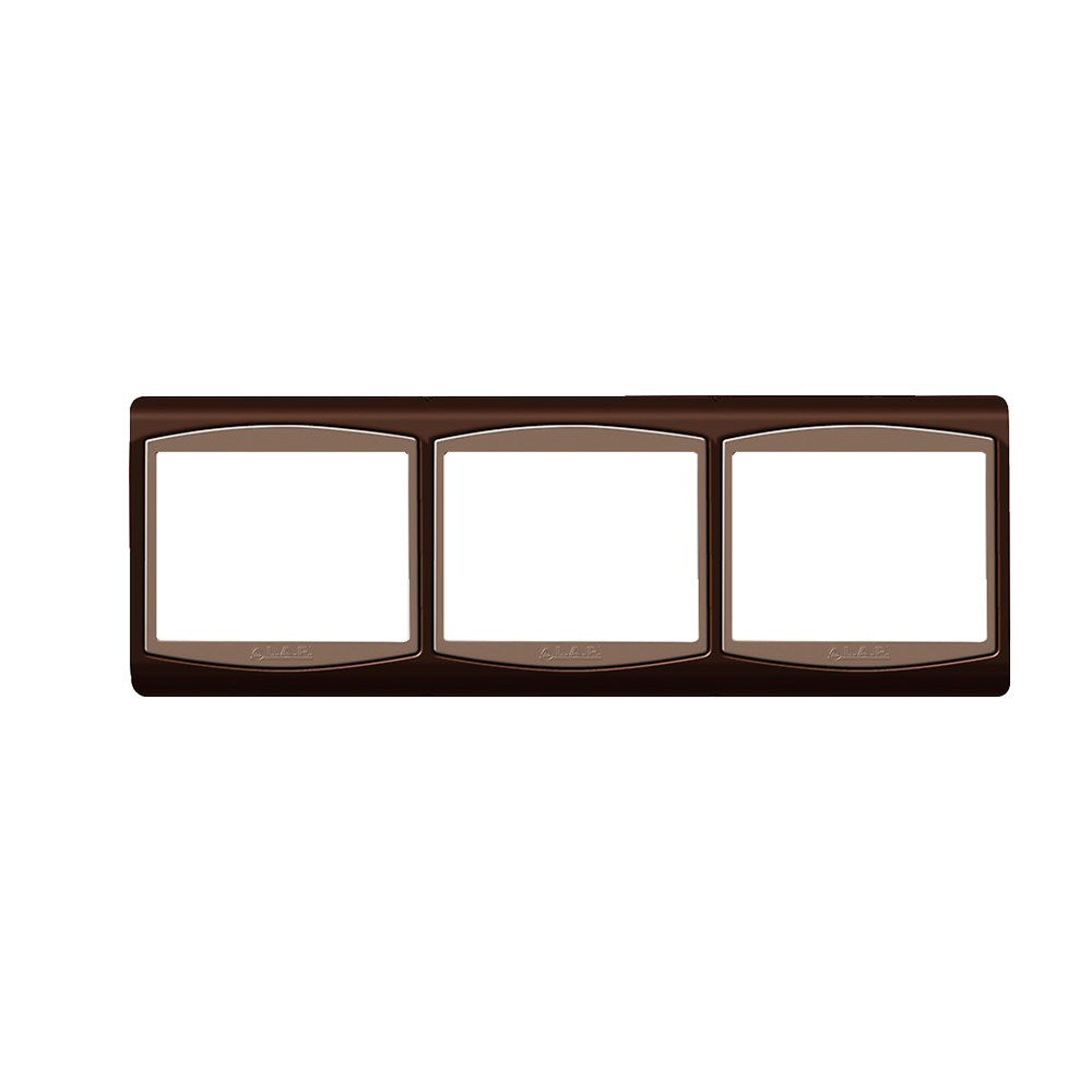 Cadre Horizontale Triple 3 éléments LAP Galaxy Marron