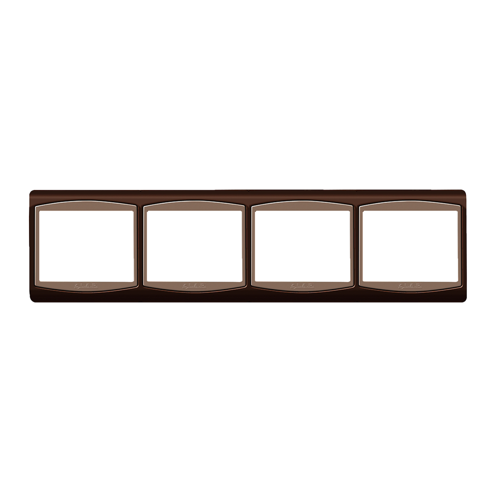 Cadre Horizontale Quadruple 4 éléments LAP Galaxy Marron