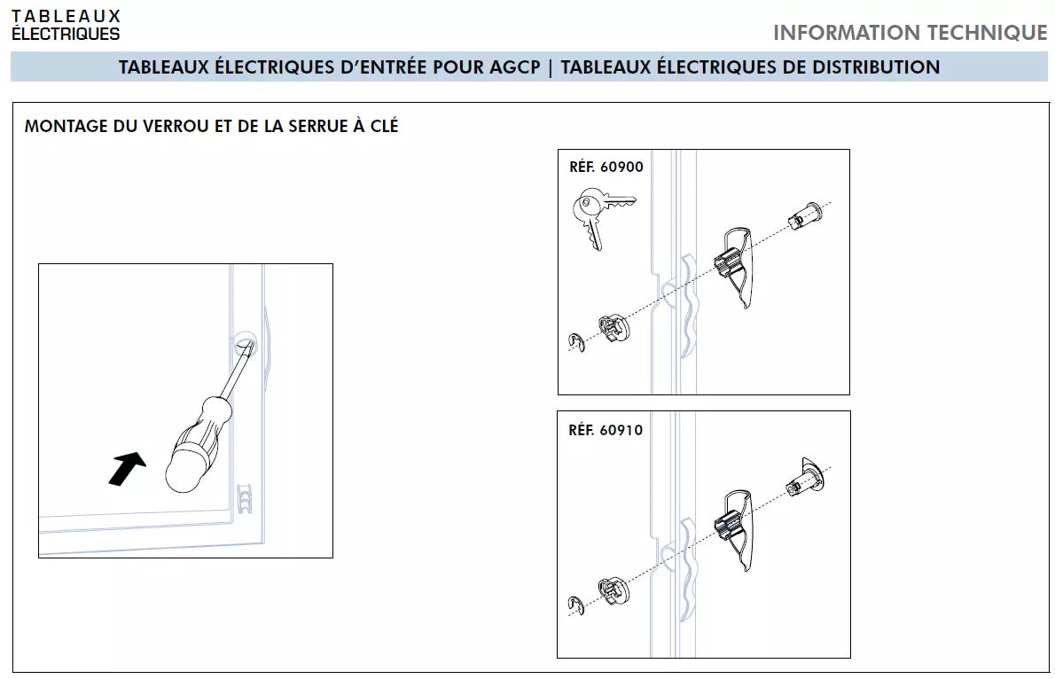 Coffret Modulaire Encastré 60 Modules 3x20 EFAPEL - 60060 3AB