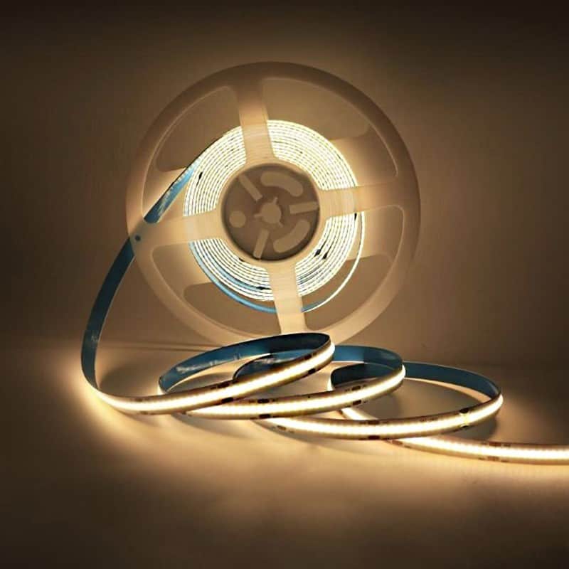 Ruban LED COB 12V DC 4000K Lumière du Jour 5 mètres - 50W