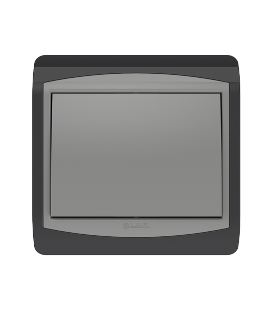Interrupteur Simple Allumage LAP Galaxy Gris