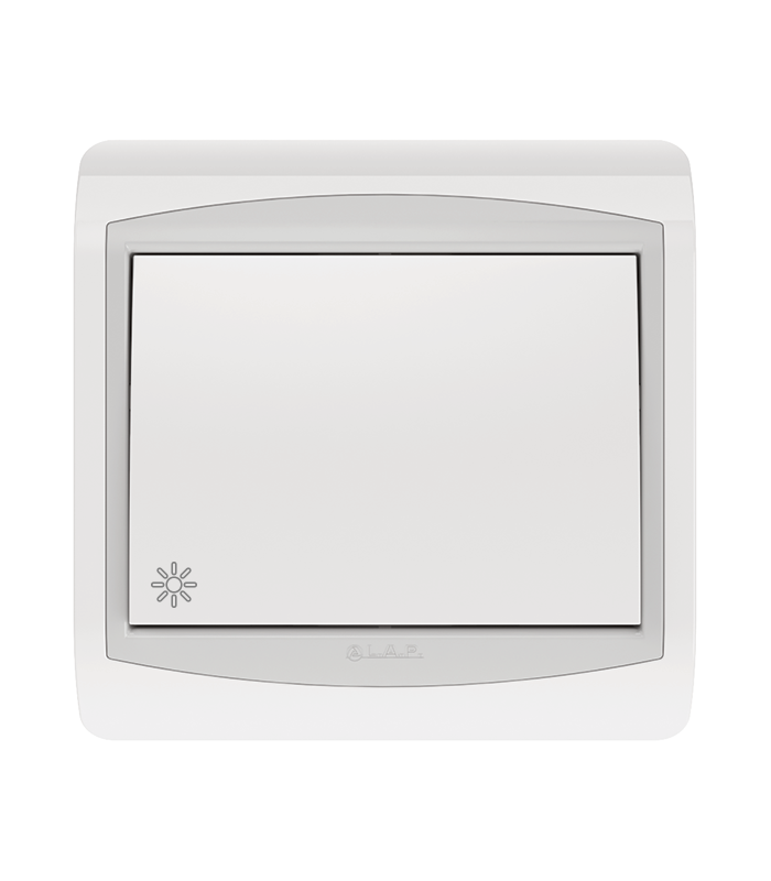 Poussoir à Bascules Non Lumineux LAP Galaxy Blanc