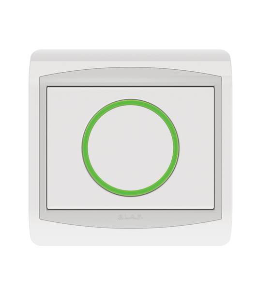 Poussoir Rond Lumineux LAP Galaxy Blanc