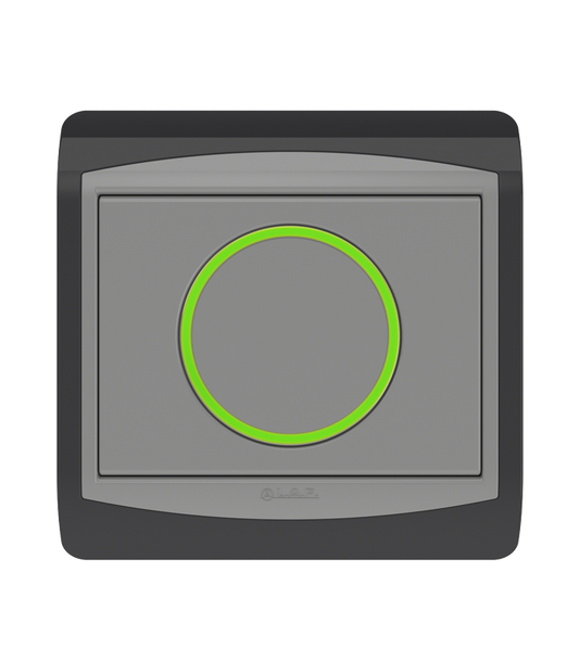 Poussoir Rond Lumineux LAP Galaxy Gris