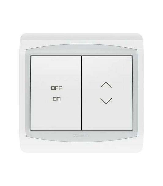 Interrupteur Inverseur ON / OFF LAP Galaxy Blanc