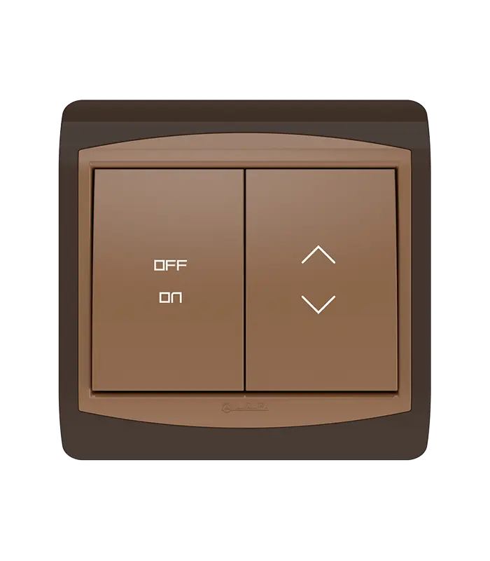 Interrupteur Inverseur ON / OFF LAP Galaxy Marron