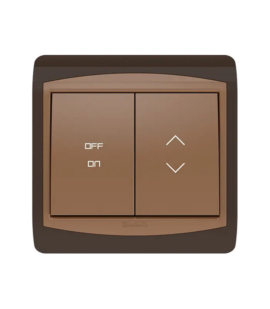 Interrupteur Inverseur ON / OFF LAP Galaxy Marron