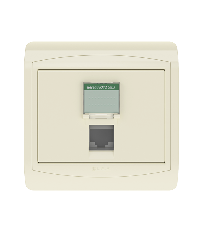 Prise Réseau RJ12 CAT3 LAP Galaxy Marfil