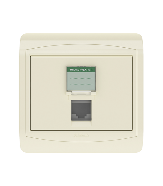 Prise Réseau RJ12 CAT3 LAP Galaxy Marfil