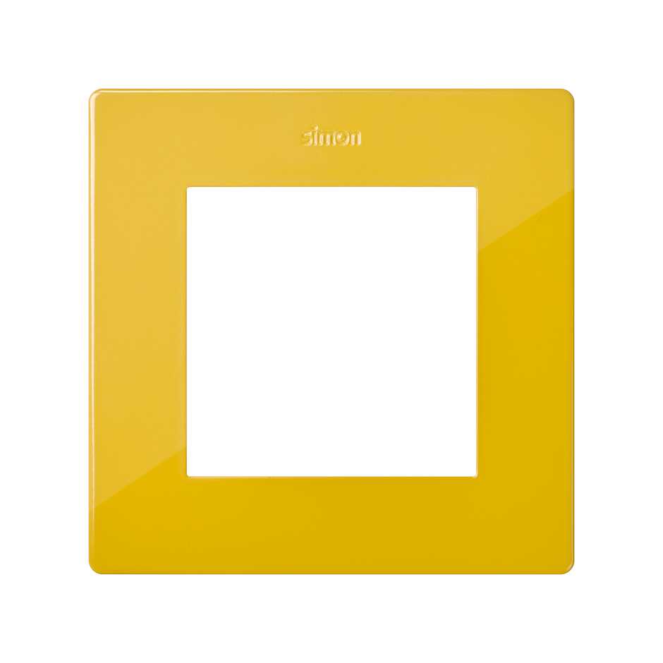 Cadre Simple 1 élément Simon S24 Moutarde