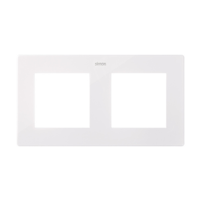Cadre Double 2 éléments Simon S24 Blanc
