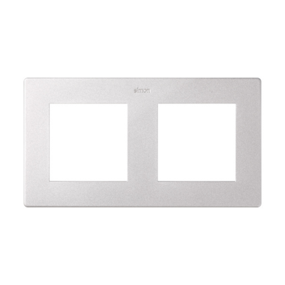 Cadre Double 2 éléments Simon S24 Aluminium