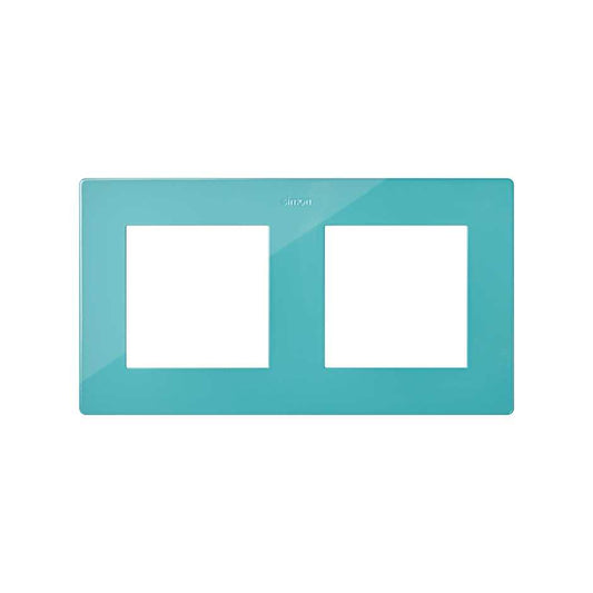 Cadre Double 2 éléments Simon S24 Turquoise