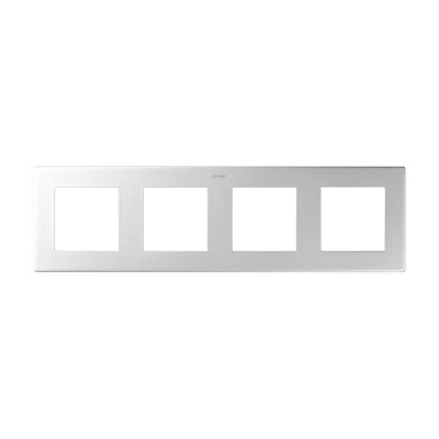 Cadre Quadruple 4 éléments Simon S24 Aluminium