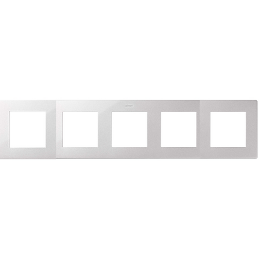 Cadre Quintuple 5 éléments Simon S24 Aluminium