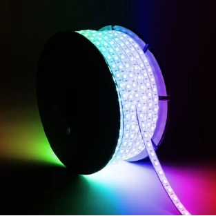 Ruban LED RGB WIRELESS 10 mm 10 w/m 5050 SMH-220V étanche (prix pour 1 mètre)