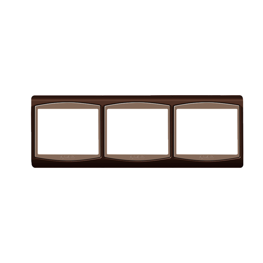 Cadre Horizontale Triple 3 éléments LAP Galaxy Marron