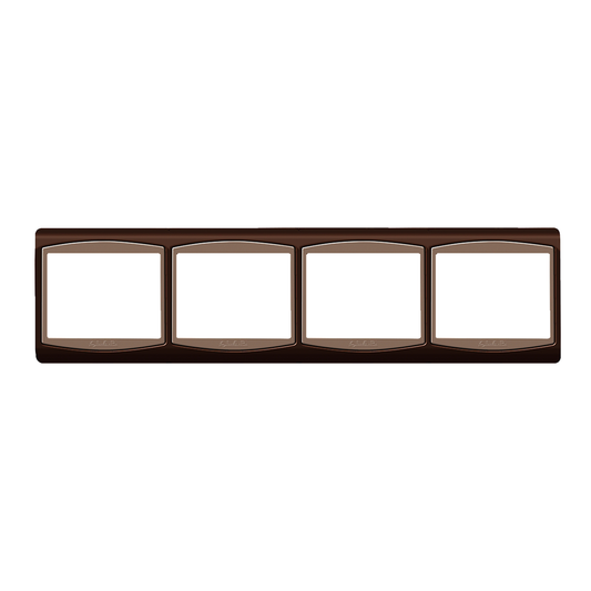 Cadre Horizontale Quadruple 4 éléments LAP Galaxy Marron