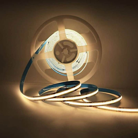 Ruban LED COB 12V DC 4000K Lumière du Jour 5 mètres - 50W